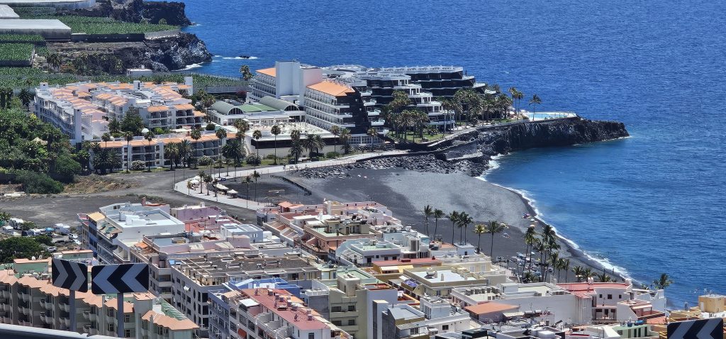 Playa de Puerto Naos von oben