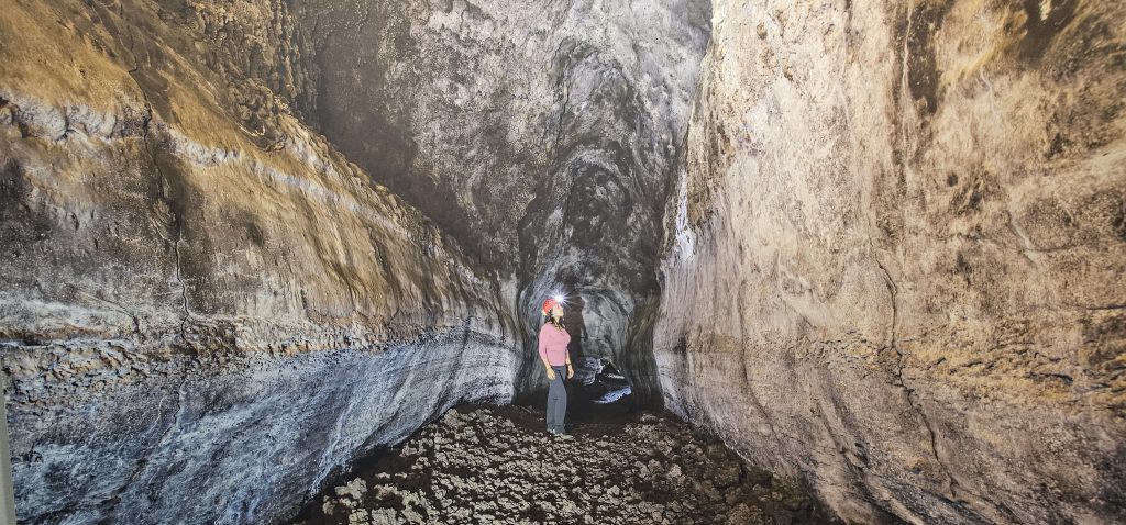 Caños de Fuego - die Röhre (abfotografiert in der Ausstellung)