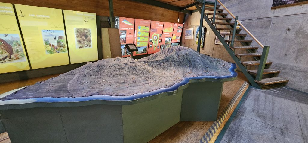Centro de Visitantes de El Paso: Modell der Insel La Palma