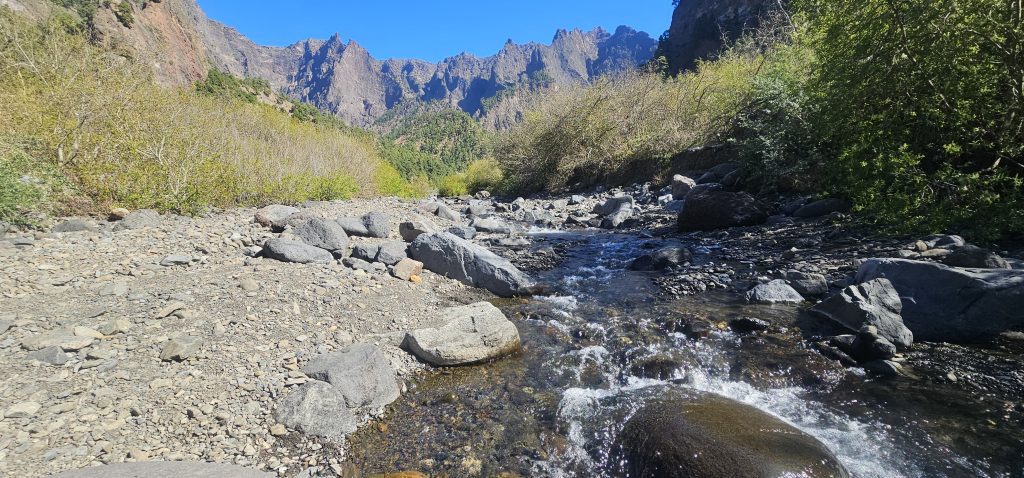 Los Brecitos - Barranco de las Angustias: Playa de Taburiente