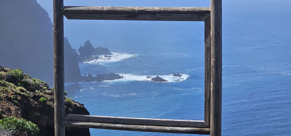 Puntagorda - Mirador Cruz de la Reina: Bilderrahmen für Fotos der Küste