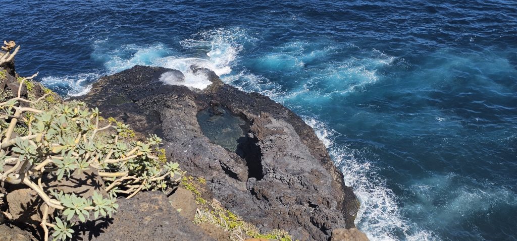 Poris de Lomada Grande: Einer der Pools von oben